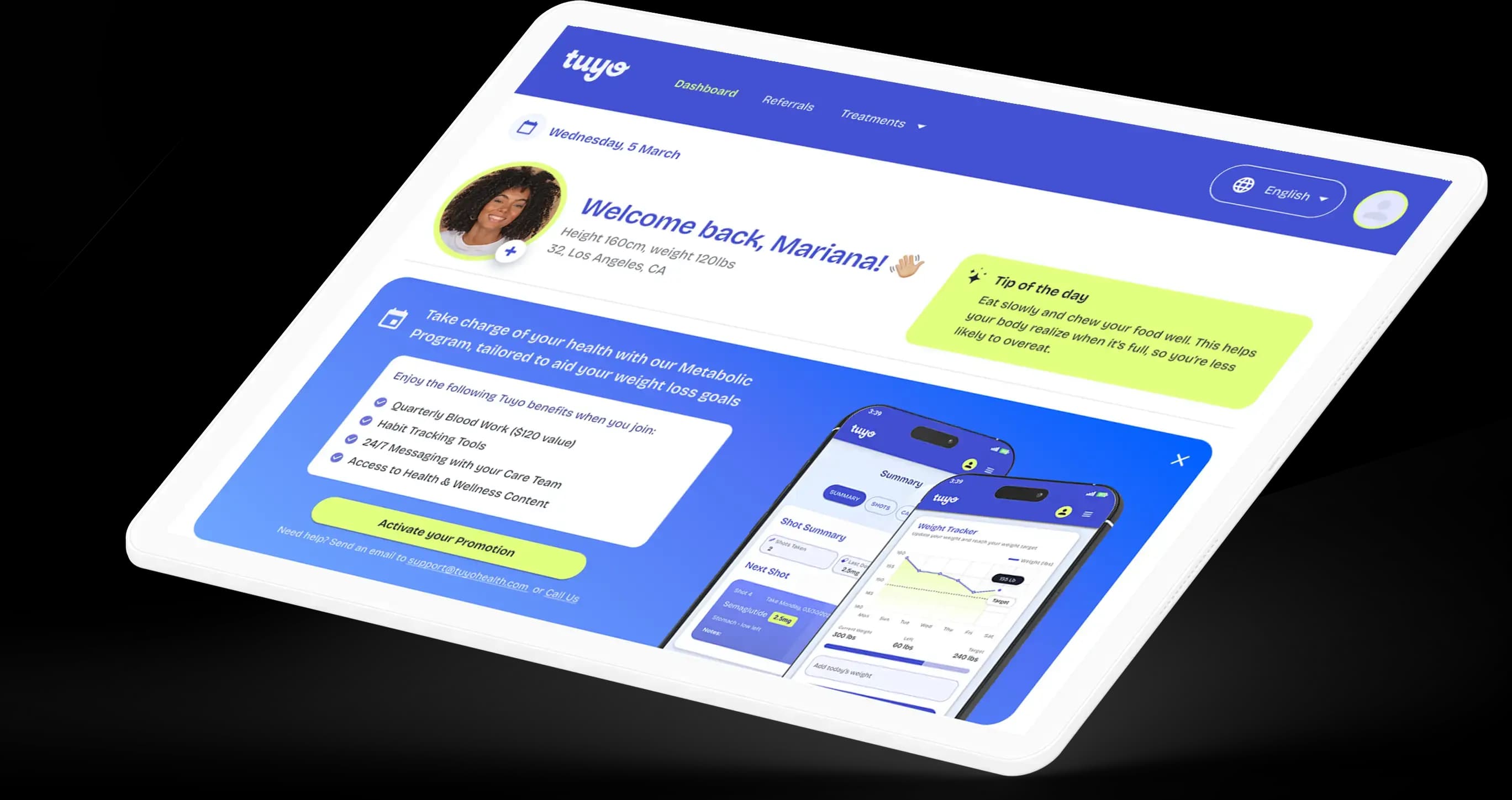 Illustration of a person logging into their account